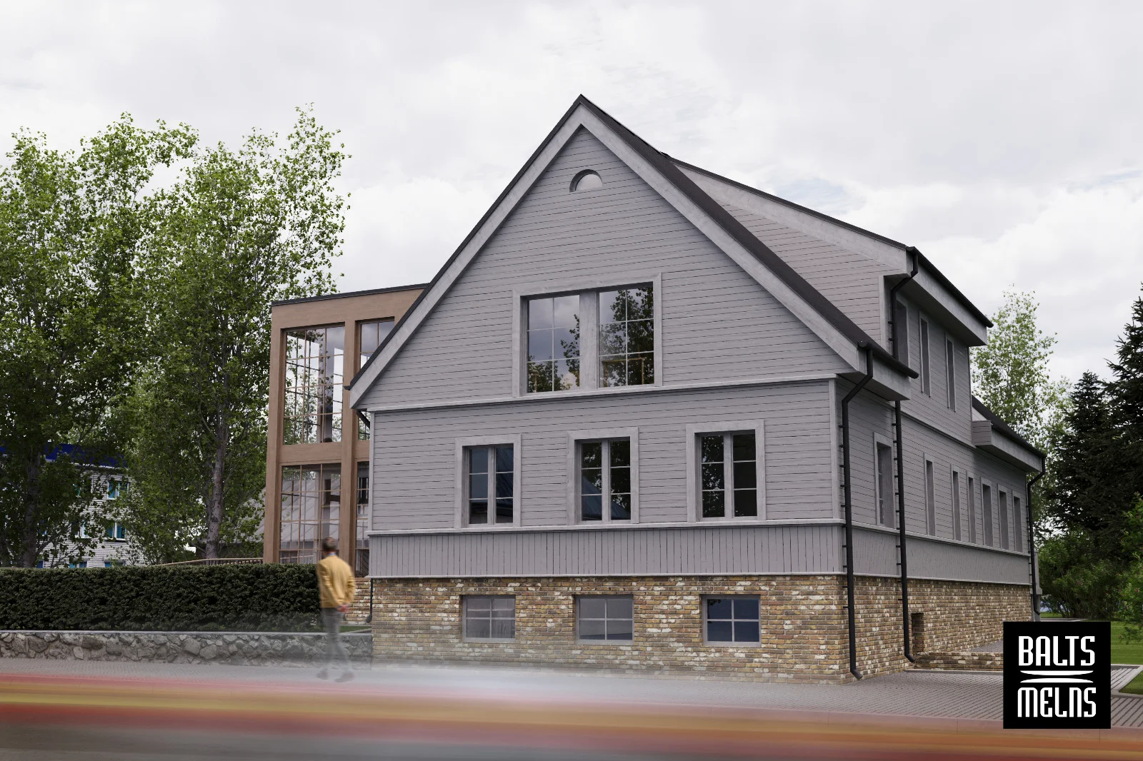 Lielā iela 58, Grobiņa, Dienas aprūpes centra vizualizācija dienā